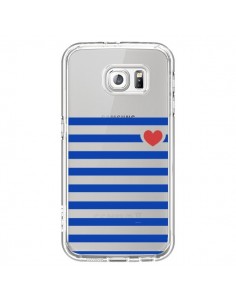 Coque Mariniere Coeur Love Transparente pour Samsung...