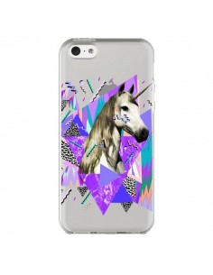 Coque iPhone 5C Licorne Unicorn Azteque Transparente -...