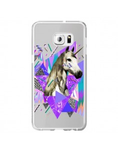 Coque Licorne Unicorn Azteque Transparente pour Samsung...