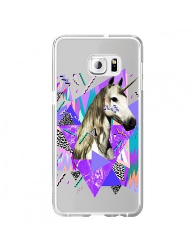 Coque Licorne Unicorn Azteque Transparente pour Samsung Galaxy S6 Edge Plus - Kris Tate