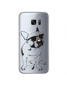 Coque Chien Bulldog Dog Transparente pour Samsung Galaxy...