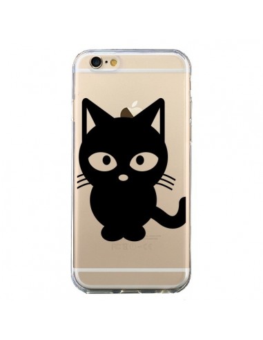 Coque iPhone 6 et 6S Chat Noir Cat Transparente - Yohan B.