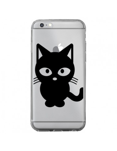 Coque iPhone 6 Plus et 6S Plus Chat Noir Cat Transparente - Yohan B.