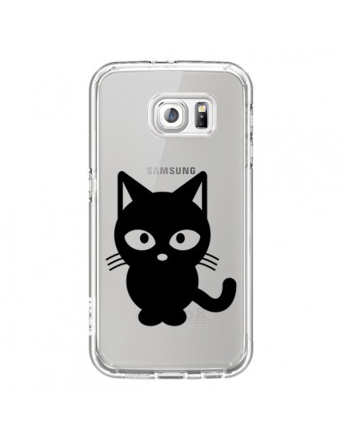 Coque Chat Noir Cat Transparente pour Samsung Galaxy S6 - Yohan B.