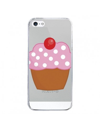 Coque iPhone 5/5S et SE Cupcake Cerise Transparente - Yohan B.