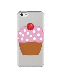 Coque iPhone 5C Cupcake Cerise Transparente - Yohan B.