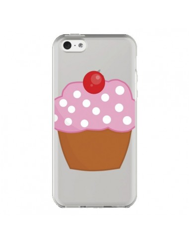Coque iPhone 5C Cupcake Cerise Transparente - Yohan B.
