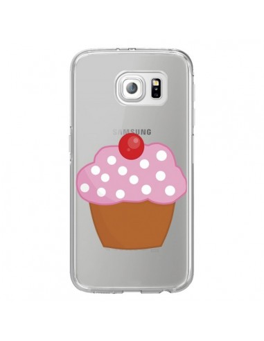 Coque Cupcake Cerise Transparente pour Samsung Galaxy S6 Edge - Yohan B.