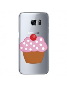 Coque Cupcake Cerise Transparente pour Samsung Galaxy S7...