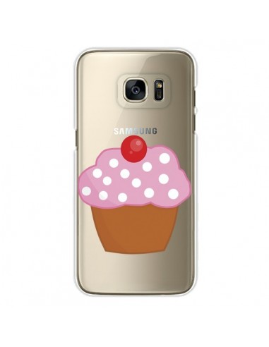 Coque Cupcake Cerise Transparente pour Samsung Galaxy S7 Edge - Yohan B.