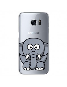 Coque Elephant Animal Transparente pour Samsung Galaxy S7...