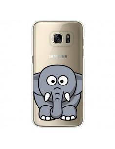 Coque Elephant Animal Transparente pour Samsung Galaxy S7...