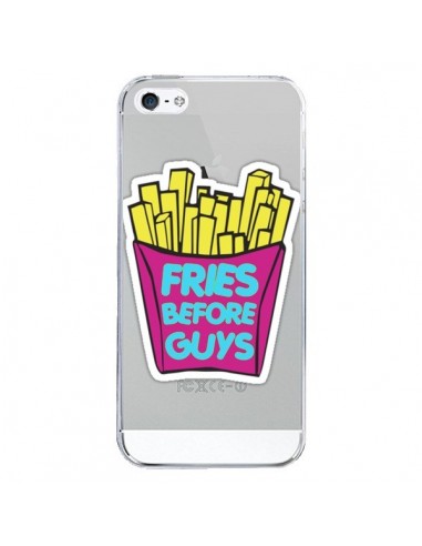 Coque iPhone 5/5S et SE Fries Before Guys Transparente - Yohan B.