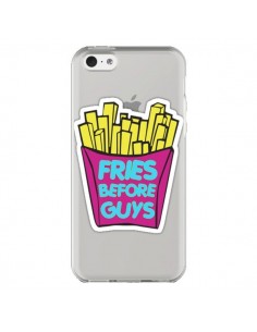Coque iPhone 5C Fries Before Guys Transparente - Yohan B.