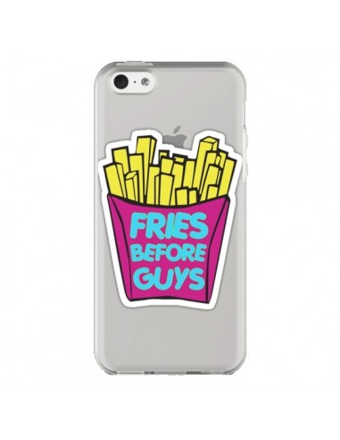 Coque iPhone 5C Fries Before Guys Transparente - Yohan B.