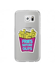 Coque Fries Before Guys Transparente pour Samsung Galaxy...