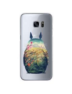 Coque Totoro Manga Comics Transparente pour Samsung...
