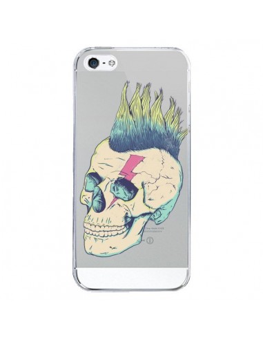 Coque iPhone 5/5S et SE Tête de Mort Crane Punk Transparente - Victor Vercesi