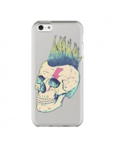 Coque iPhone 5C Tête de Mort Crane Punk Transparente -...