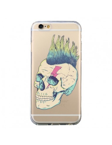 Coque iPhone 6 et 6S Tête de Mort Crane Punk Transparente - Victor Vercesi