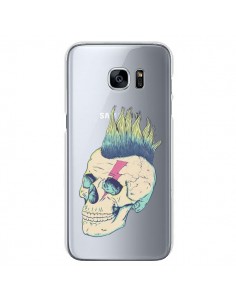 Coque Tête de Mort Crane Punk Transparente pour Samsung...