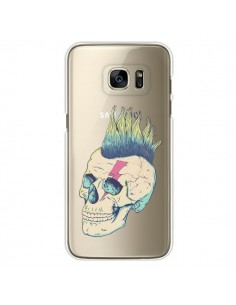 Coque Tête de Mort Crane Punk Transparente pour Samsung...