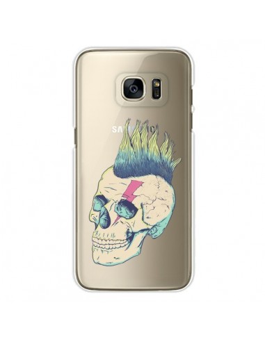 Coque Tête de Mort Crane Punk Transparente pour Samsung Galaxy S7 Edge - Victor Vercesi