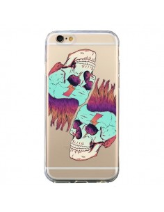 Coque iPhone 6 et 6S Tête de Mort Crane Punk Double...
