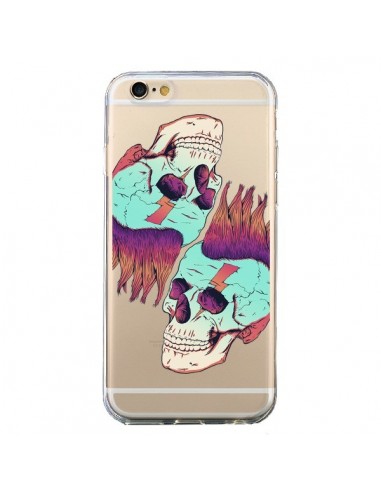 Coque iPhone 6 et 6S Tête de Mort Crane Punk Double Transparente - Victor Vercesi