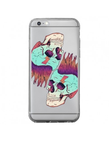 Coque iPhone 6 Plus et 6S Plus Tête de Mort Crane Punk Double Transparente - Victor Vercesi