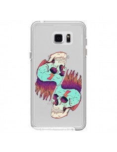 Coque Tête de Mort Crane Punk Double Transparente pour...