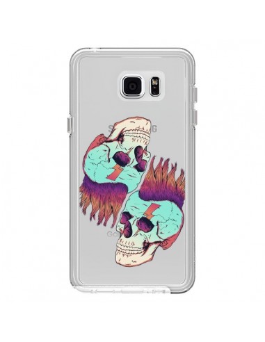 Coque Tête de Mort Crane Punk Double Transparente pour Samsung Galaxy Note 5 - Victor Vercesi