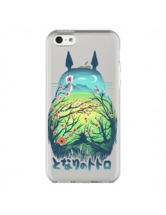 Coque iPhone 5C Totoro Manga Flower Transparente - Victor...