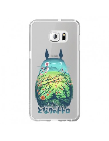 Coque Totoro Manga Flower Transparente pour Samsung Galaxy S6 Edge Plus - Victor Vercesi