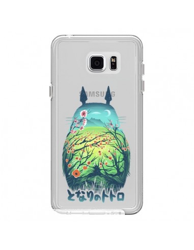 Coque Totoro Manga Flower Transparente pour Samsung Galaxy Note 5 - Victor Vercesi