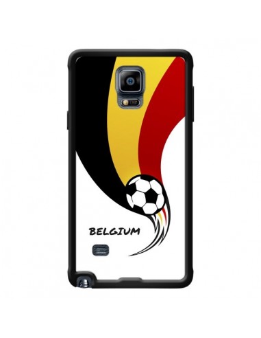 Coque Equipe Belgique Belgium Football pour Samsung Galaxy Note 4 - Madotta