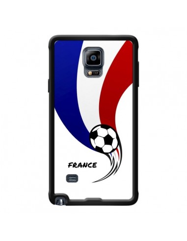 Coque Equipe France Ballon Football pour Samsung Galaxy Note 4 - Madotta