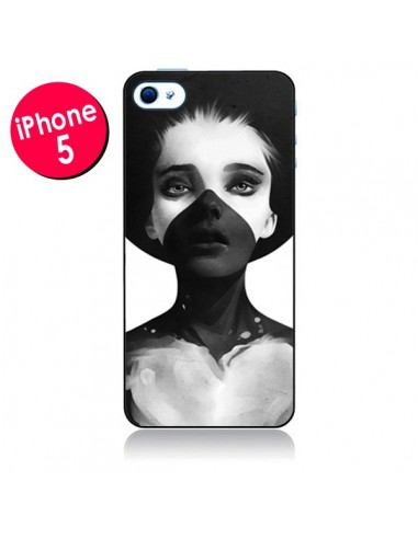 Coque Fille Coeur Hold On pour iPhone 5 - Ruben Ireland