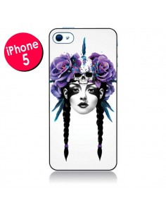 Coque Fille Fleurs Warrior pour iPhone 5 - Ruben Ireland
