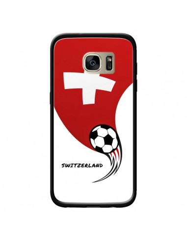 Coque Equipe Suisse Switzerland Football pour Samsung Galaxy S7 Edge - Madotta