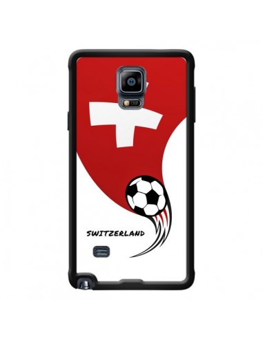 Coque Equipe Suisse Switzerland Football pour Samsung Galaxy Note 4 - Madotta