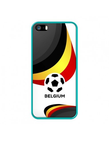 Coque iPhone 5/5S et SE Equipe Belgique Football - Madotta