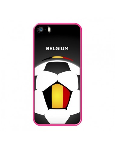 Coque iPhone 5/5S et SE Belgique Ballon Football - Madotta