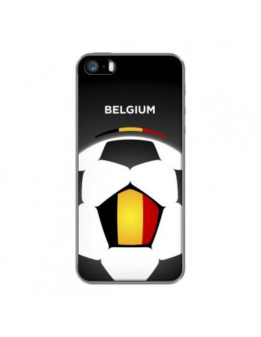 Coque iPhone 5/5S et SE Belgique Ballon Football - Madotta