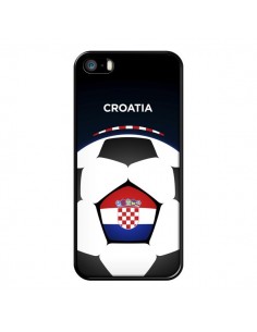 Coque iPhone 5/5S et SE Croatie Ballon Football - Madotta