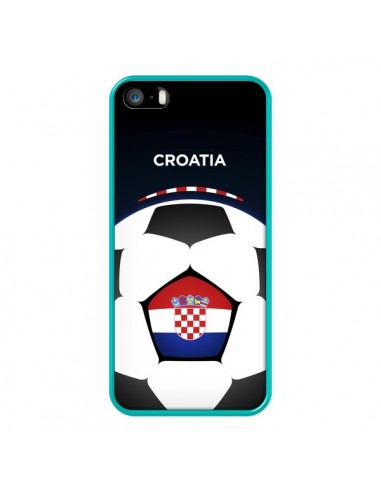 Coque iPhone 5/5S et SE Croatie Ballon Football - Madotta