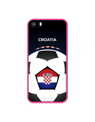Coque iPhone 5/5S et SE Croatie Ballon Football - Madotta