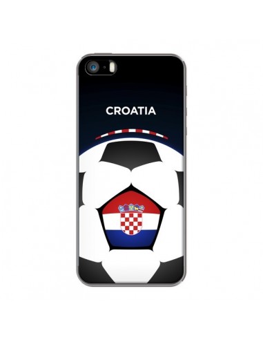 Coque iPhone 5/5S et SE Croatie Ballon Football - Madotta