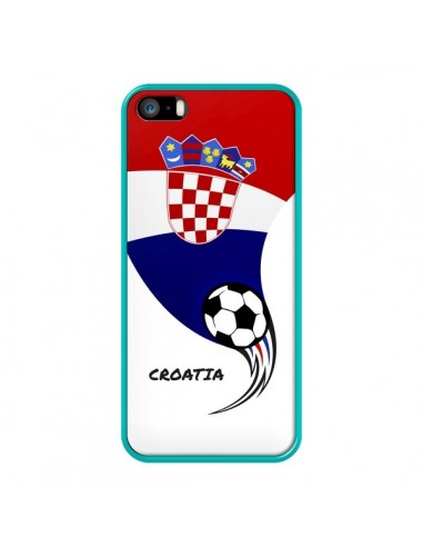 Coque iPhone 5/5S et SE Equipe Croatie Croatia Football - Madotta