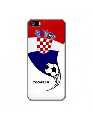 Coque iPhone 5/5S et SE Equipe Croatie Croatia Football - Madotta